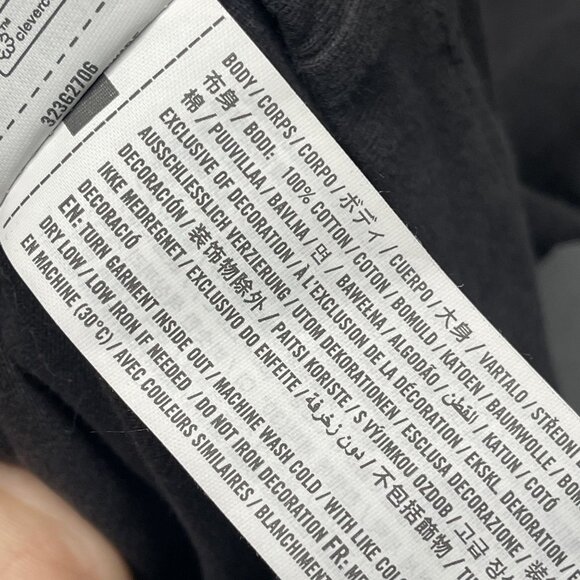 Hollister No Fear Heavyweight Boxy Fit T-Shirt L Black Casual Mens Graphic Tee - Picture 4 of 6